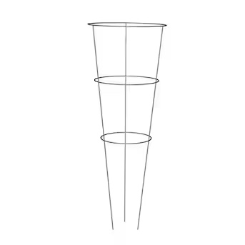 33-in Galvanized Steel Wire Round Tomato Cage 4 Pack