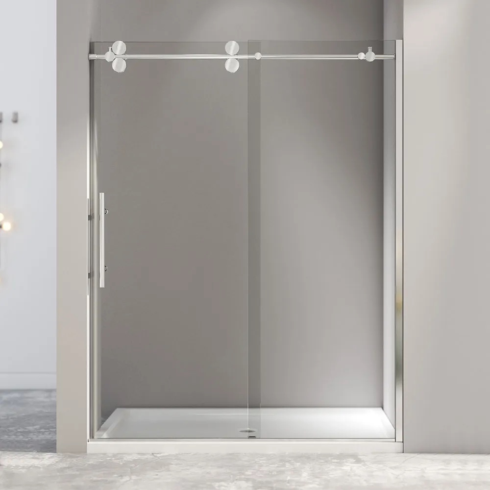 BELLA FLOORING 60 Chrome sliding shower door (Box A)