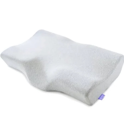 Cushion Lab Extra Dense Ergonomic Cervical Pillow for Firm Neck Support - Orthopedic Contour Pillow for Back/Side Sleeper Neck Relief  CertiPUR-US Memory Foam Pillow W/Organic Cotton Cover