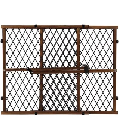 Evenflo Position & Lock Tall and Wide Value Adjustable Baby Gate  Locking Latch  For Use with Infants  Toddlers & Pets  31  - 50   Farmhouse Collection