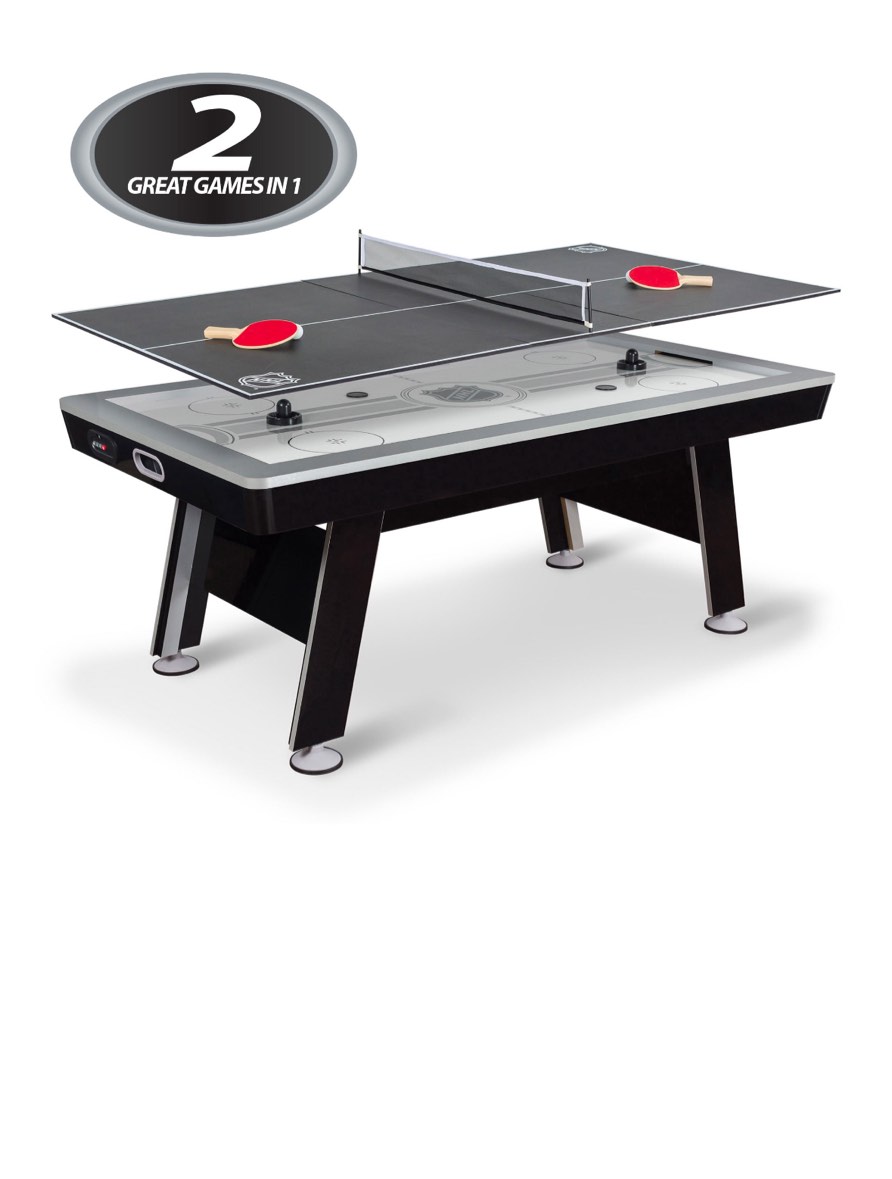 NHL Power Play 2-in-1 Air Hockey Table with Table Tennis Top