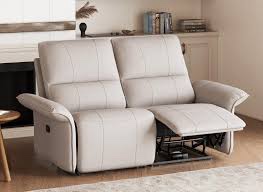 Belffin Leather Recliner Couch and Loveseat Sets, 2 Pieces Recliner Sofa Set for Living Room. Manual Reclining Sofa Set. (ACTUAL COLOR BEIGE)BOX B AND C ONLY