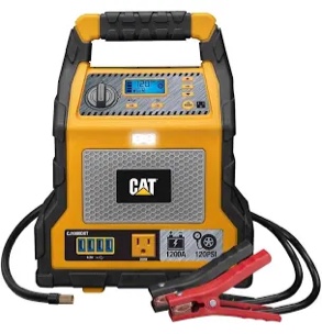 Cat® Power Station with 1,200-Peak-Amp Jump Starter, Tire Compressor, and Power Inverter, CJ1000DXT