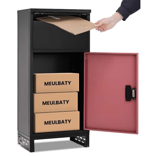 Package Delivery Boxes for Outside Extra Large Package Safe Box with Keys Galvanized Steel Letterbox for Porch