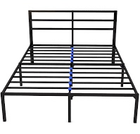  NEST Slumber Metal Platform Queen Size Bed Frame | QuickLock Ready in 5 Min | Quiet & Sturdy | 14 Inch Mattress Foundation | No Box Spring Needed | Non-Slip & Easy Assembly