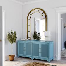 Keeley 72" Accent Cabinet (ONE SIDE OF THE BACK COVER PANEL HAS A CRACK -CAN NOT BE SEEN ONCE IT IS PLACED AGAINST THE WALL/HANDLES ARE INCLUDED INSIDE AS SHOWN, CRACK SHOWN IN ADDITIONAL PHOTOS)