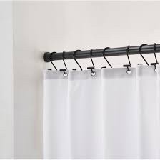 Adjustable 42-72 inches Tension Curtain Rod, 70 * 72 inches Forested Shower Curtain with 12 Shower Curtain Hooks Hotle Style Shower Curtain Sets