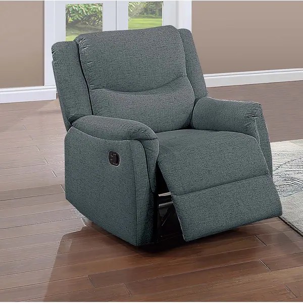 Poundex Single Recliner - Dark Gray
