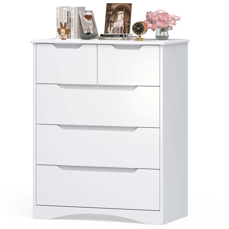 5-Drawer Dressing Table, White