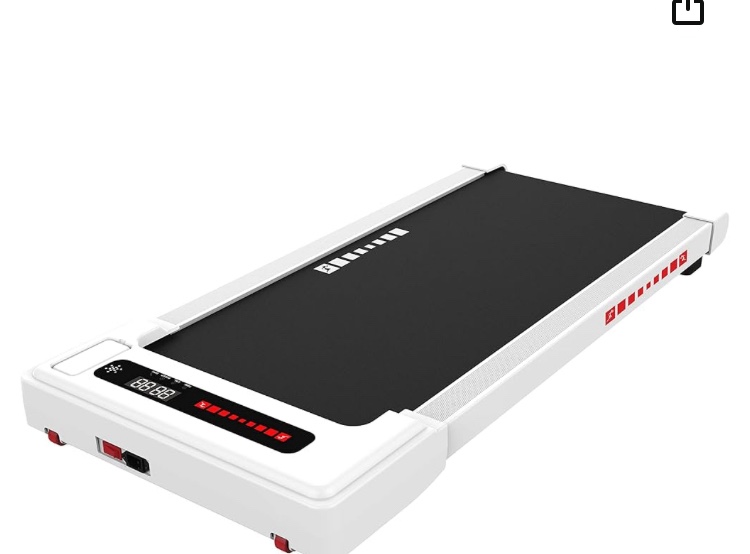 XMKEY Walking Pad-Under Desk Treadmill-2 in 1 Treadmills for Home-Walking Treadmill with Remote Control, Portable Mini Treadmill 265 lbs Capacity, Bluetooth and LED Display