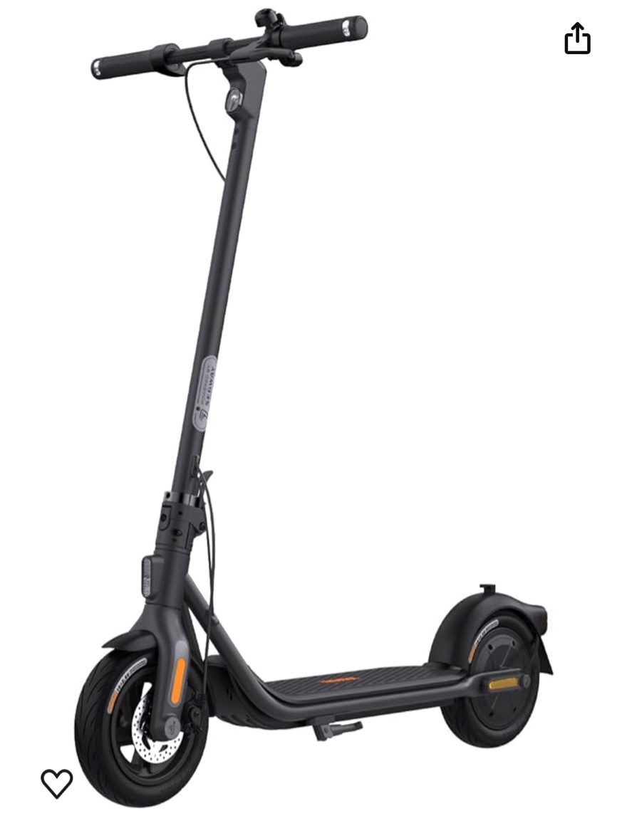 Segway Ninebot Kick Scooter F30 Series, Powerful Motor, Long Range & 15.5-20 MPH, Dual Brakes, Cruise Control, Front Suspension (Only F2 Pro), Electric Scooter for Adults, UL-2272 Certified