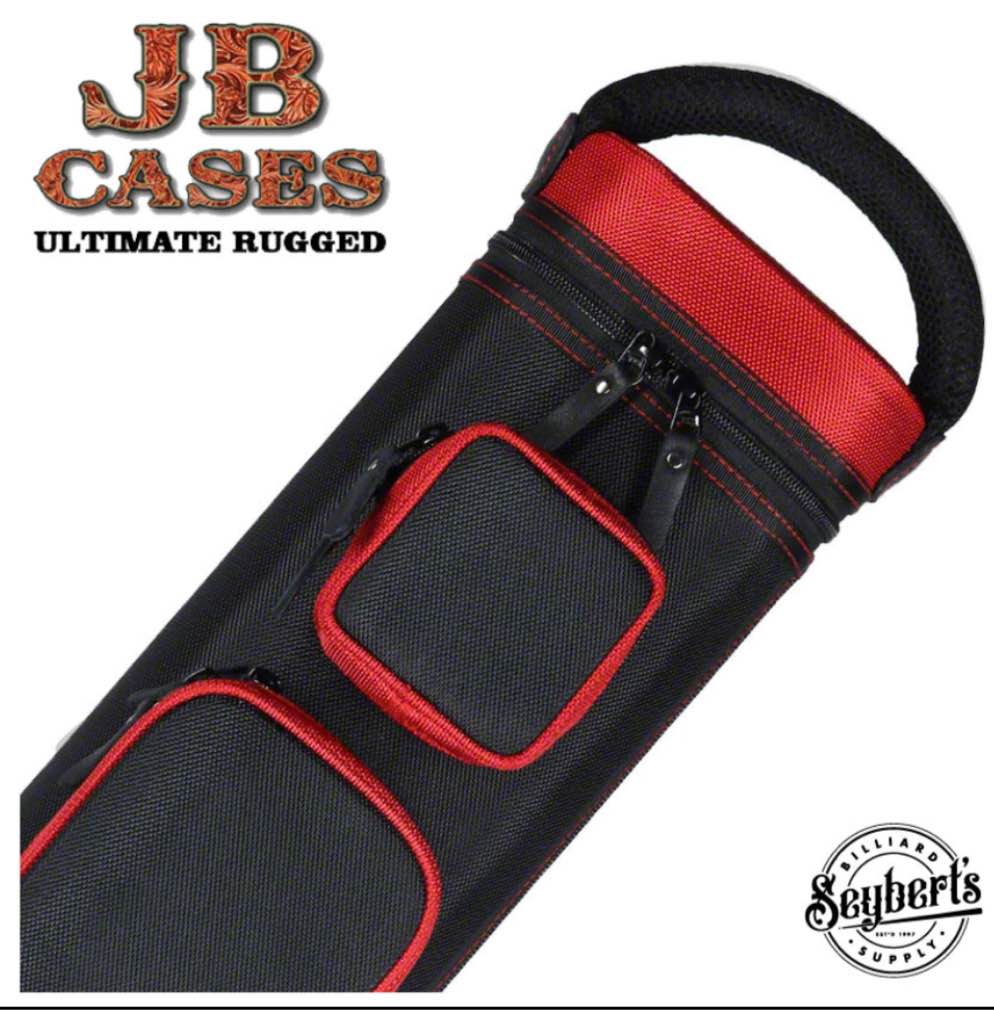 BLACK/RED JB ULTIMATE RUGGED CUE CASE