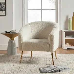 Dawson Barrel Chair With Metal Legs