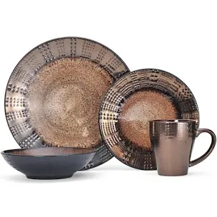 Gourmet Basic by Mikasa Verona 16-Piece Dinnerware Set, Service for 4