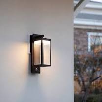 Elahna 14.25" H Integrated LED Outdoor Armed Scone