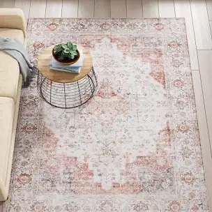 Sonia Oriental Power Loom Light Purple/Sage Area Rug