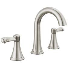 Widespread Bathroom Faucet with Drain Assembly