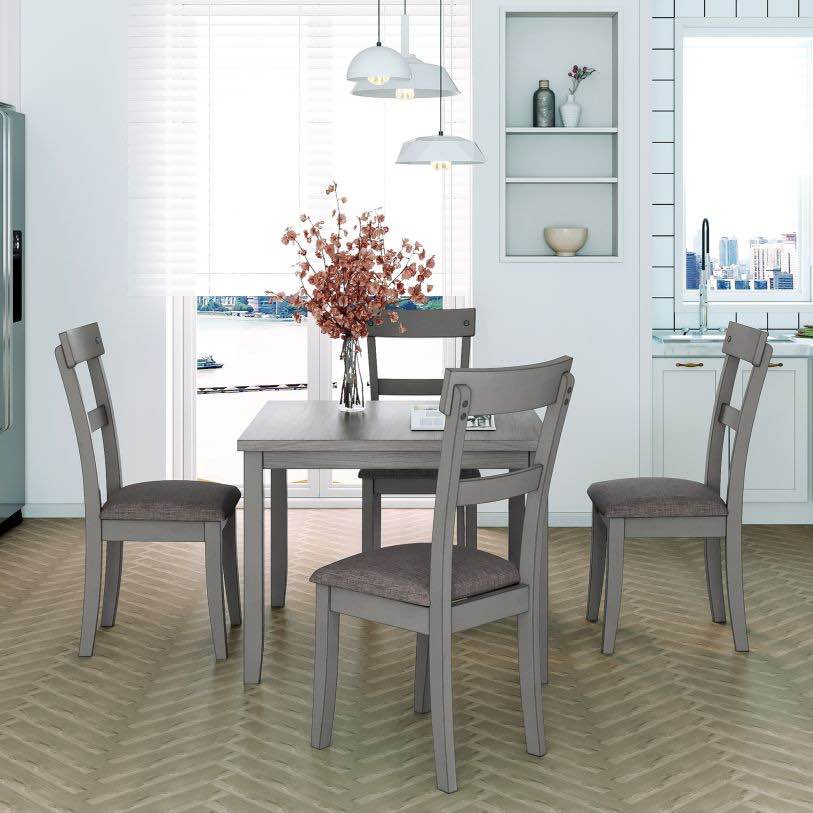Dining Table Set Industrial Wooden Kitchen Table (Table ONLY)