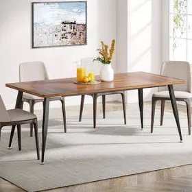 Tribesigns Industrial Dining Table 70.9" Kitchen Dinner Table for 6 to 8 People