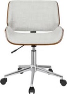 Vian Fabric Upholstered Office Chair with Chrome Base