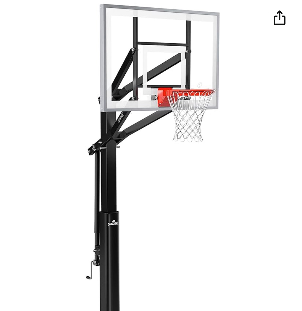 spalding NBA 60" basketball hoop BOX 2 ONLY 