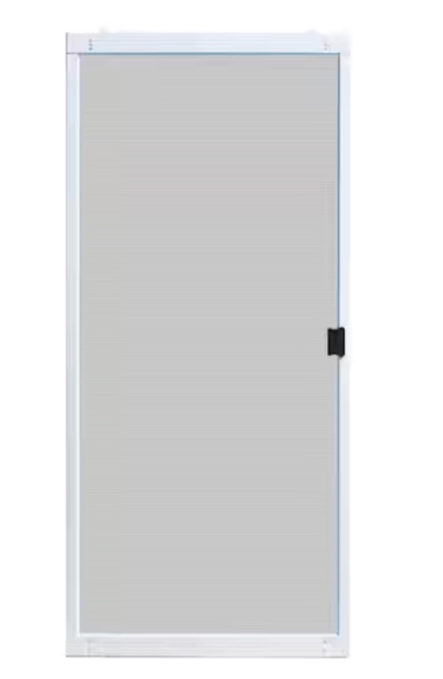 36" screentight sliding screen door white premium brass wheels  1005-447-860 