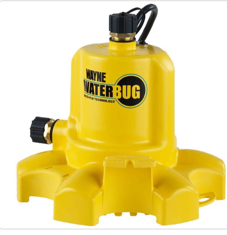 0.16 HP. WaterBUG Submersible Utility Pump with Multi-Flo Technology 