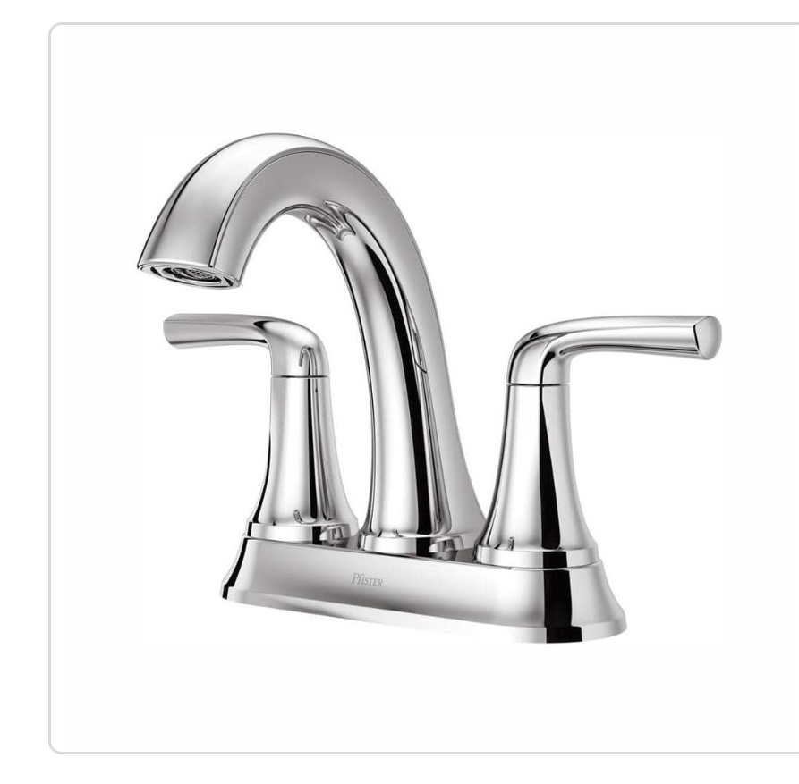 Ladera 4 in. Centerset Double Handle Bathroom Faucet in Polish Chrome 