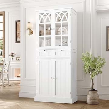 AIEGLE Large Kitchen Pantry Hutch Cabinet- NOT MOWER, BOX SEPARATE FROM ITEM