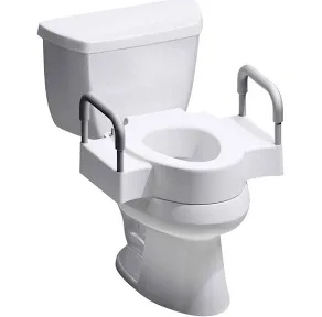 Bath SafetyRaised Toilet Seat Product Description: Elev.Toilet Seat w/ RemArms,RTL,1 EA