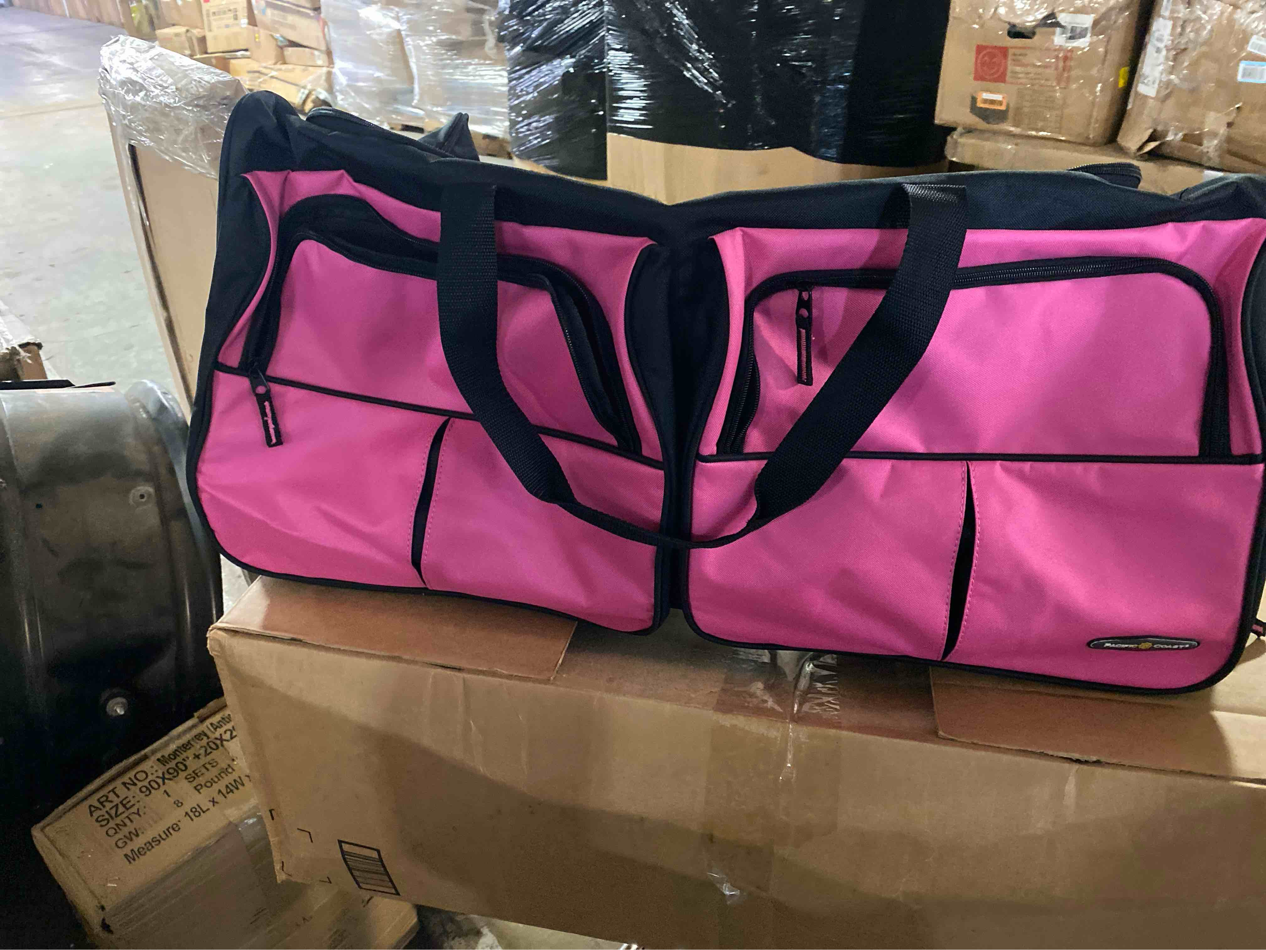 Pacific Coast Signature 30" Large Rolling Duffel Bag, Pink, One Size