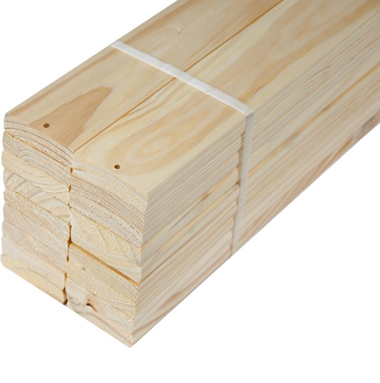 Palace Imports Pack of 18 Loose 100% Solid Pine Wood Slats for Twin Size Beds and Bunk Beds, 39.5”L x 2.75”W x 0.75”H