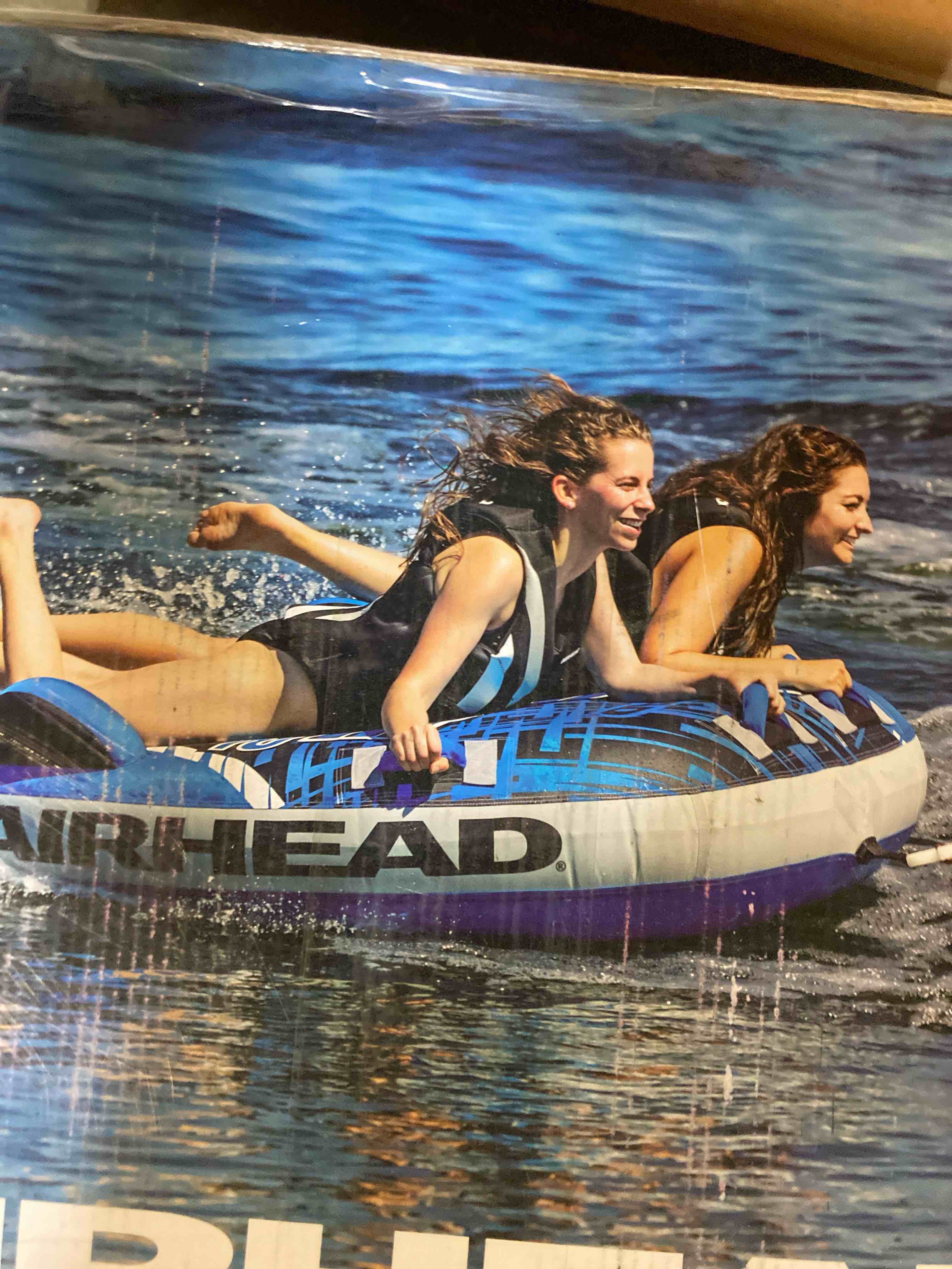 Airhead G-Force Inflatable Towable Tube | 2-4 Rider Models | Dual Tow Points | Full Nylon Cover | Kwik-Connect | Patented Speed Valve | Boat Tubes and Towables