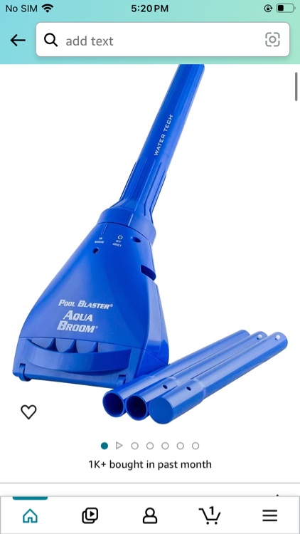 POOL BLASTER Aqua Broom XL Ultra Cordless Pool & Spa Vacuum Cleaner with Pole Set, Battery-Powered Handheld Hoseless, Ideal for Hot Tubs, Inground & above Ground Pool Steps, by Water Tech