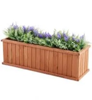 Barros Wood Outdoor Raised Garden Bed Planter Box