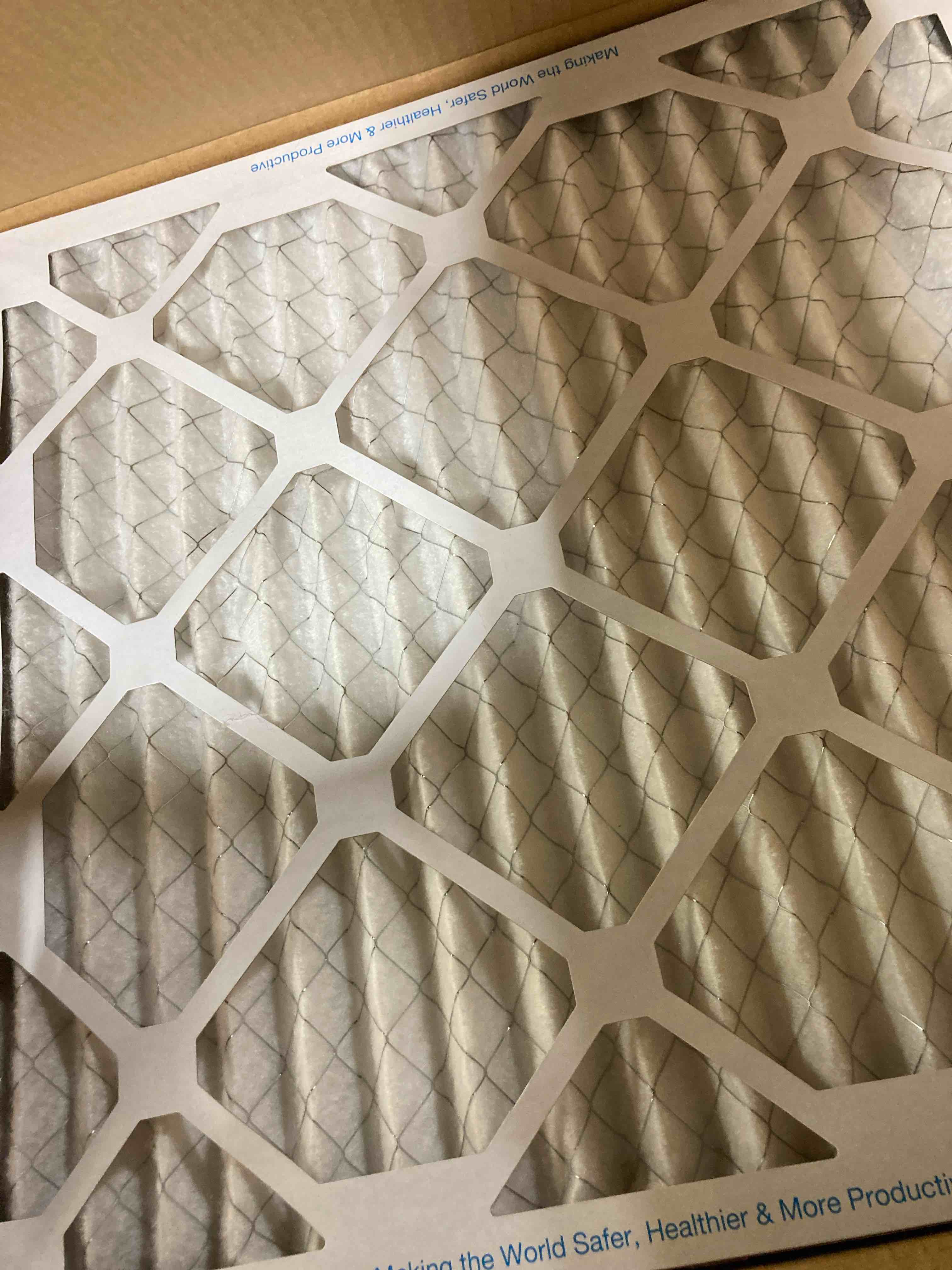 Aerostar 18x18x1 MERV 8 Pleated Air Filter, AC Furnace Air Filter, 6 Pack (Actual Size: 17 3/4"x17 3/4"x3/4")