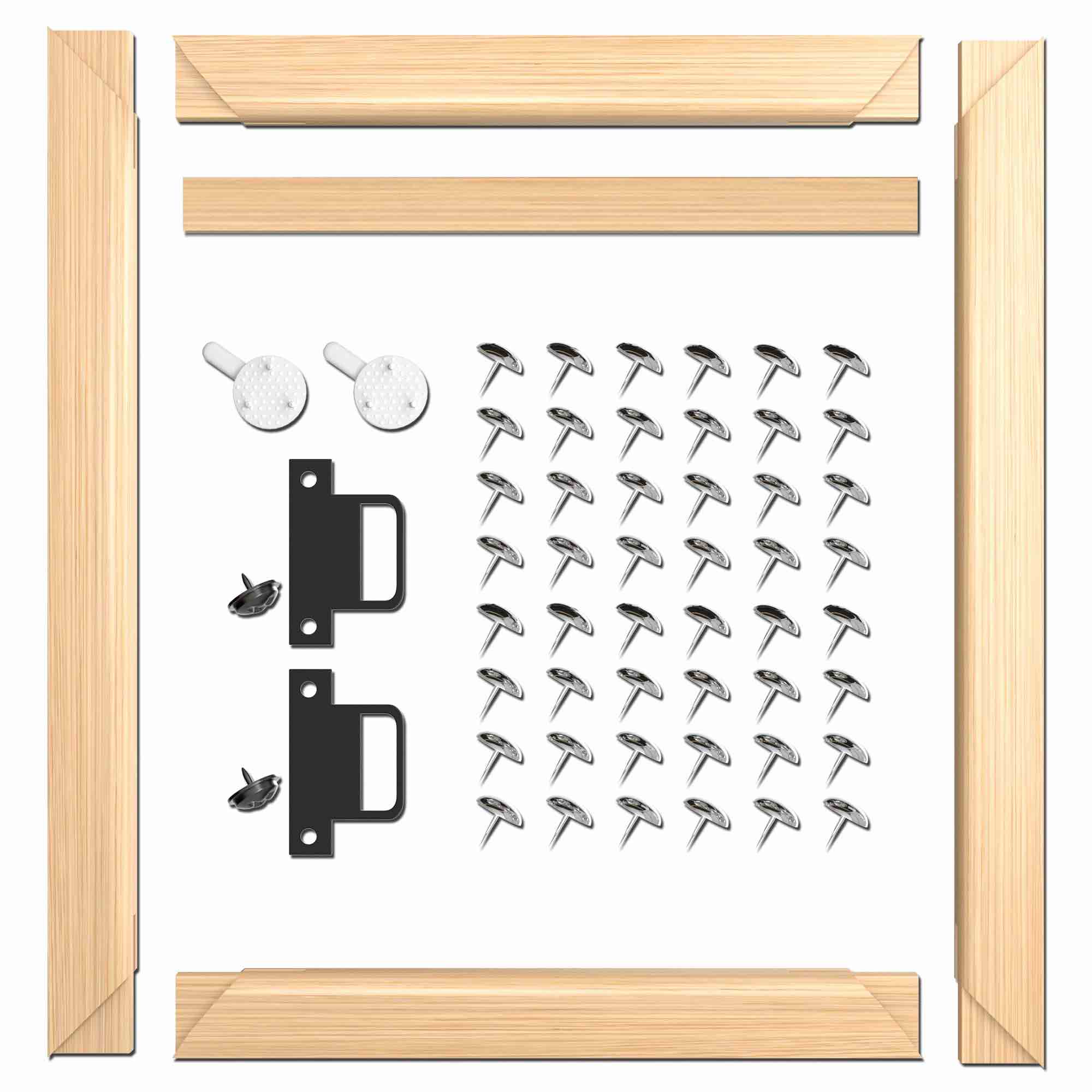 ARTIQO DIY Canvas Stretcher Bars 24x36 Inch Canvas Frame - Easy to Assemble, Gallery Wrap Oil Frame Kits Canvas Wood Stretcher Bars- for Oil Paintings, Prints, Paint by Numbers & Posters