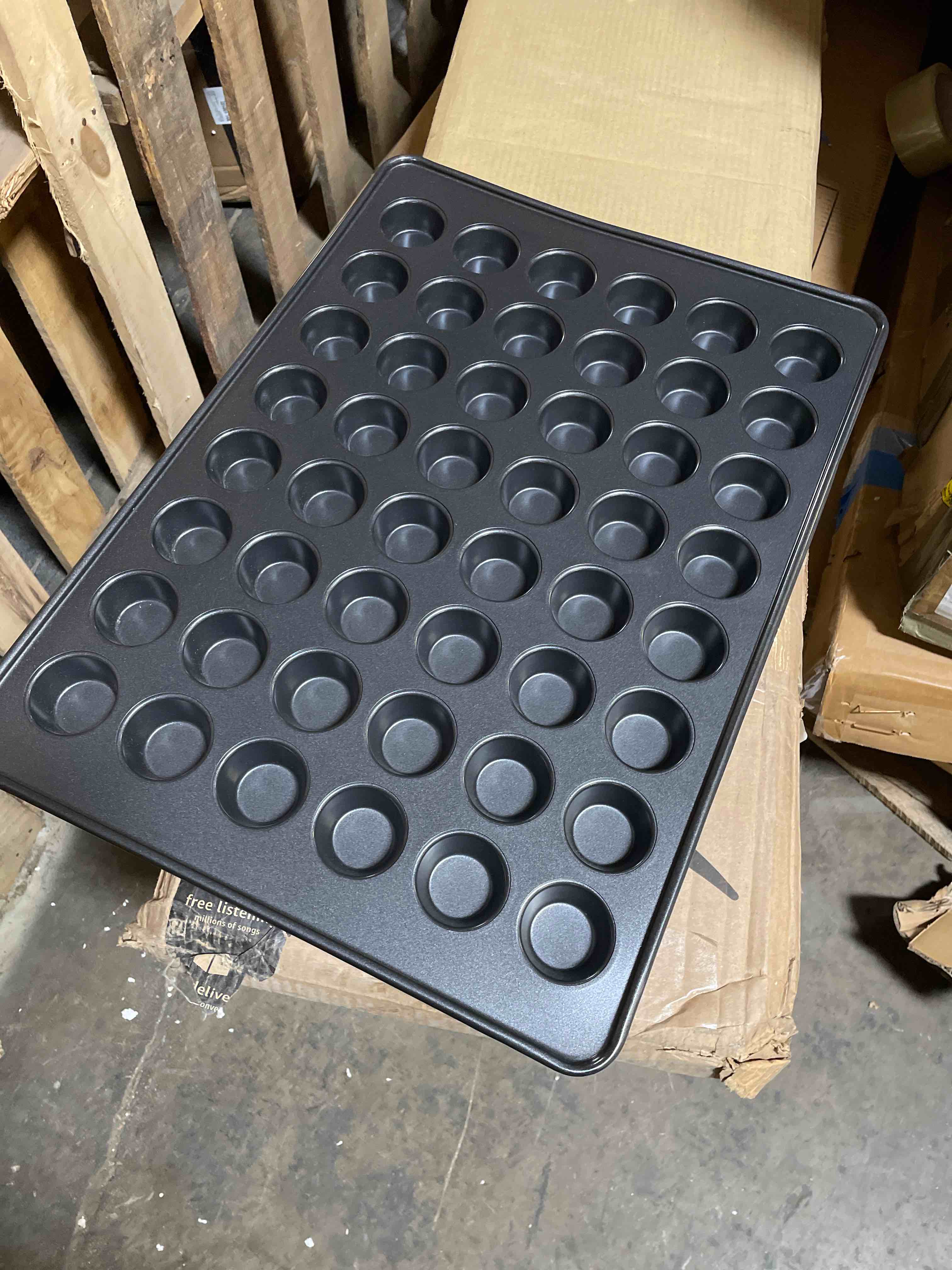 HONGBAKE 48 Cup Mini Muffin Pan, Small Cupcake Pan, Premium Nonstick