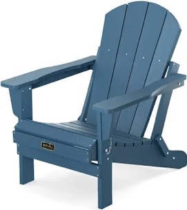 Shawnna Weather-Resistant Foldable Outdoor Adirondack Chair