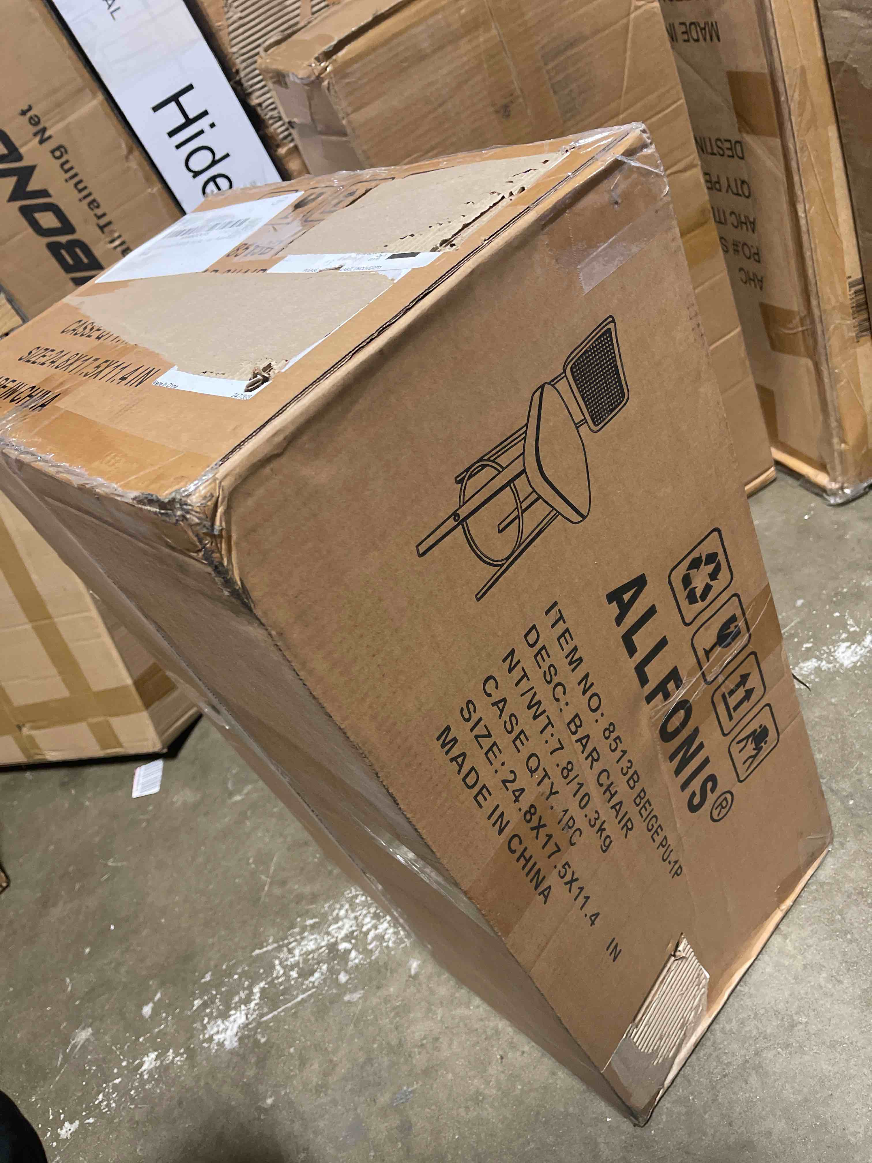 Swivel Counter Height Bar Stool, Upholstered Faux Leather Barstools