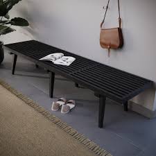 Kled Inwood 6 ft. Rectangular Wooden Platform Bench with Slats Design