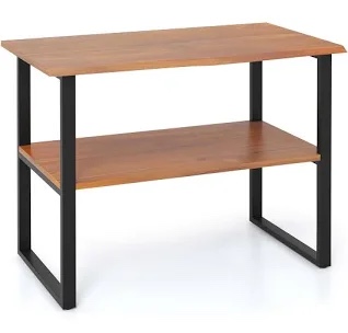 2-tier Teak Wood Bockshelf Freestanding bed bath & beyond