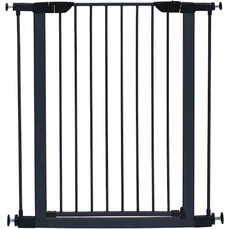 MidWest Homes for Pets 39' High Walk-thru Steel Pet Gate, 29' - 38' Wide in Textured Graphite