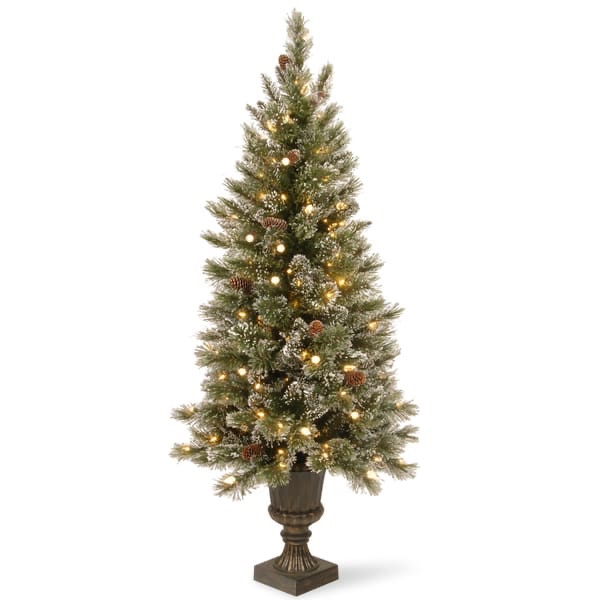 6634--50CMLEDML 5 ft. Pre Lit Power Pole Connect LED Natural Cut Portland Pine Christmas Tree