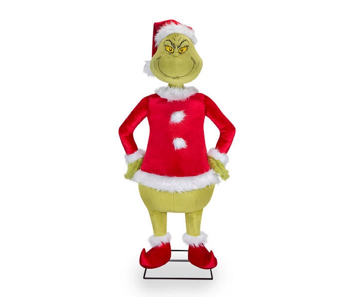 4' Santa Suit Grinch Animated Decor