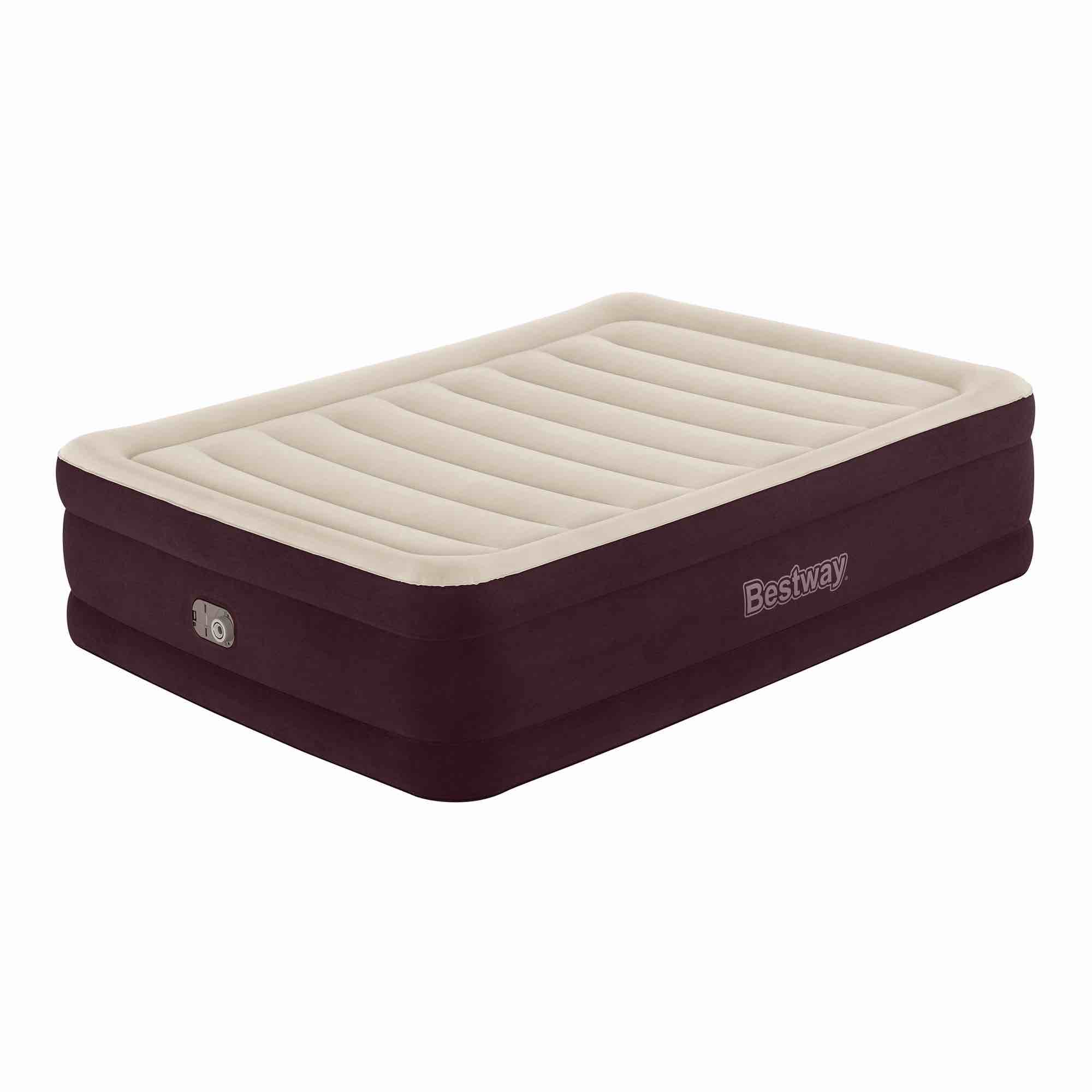Bestway Maroon 20  Queen Air Mattress with Built-in Pump