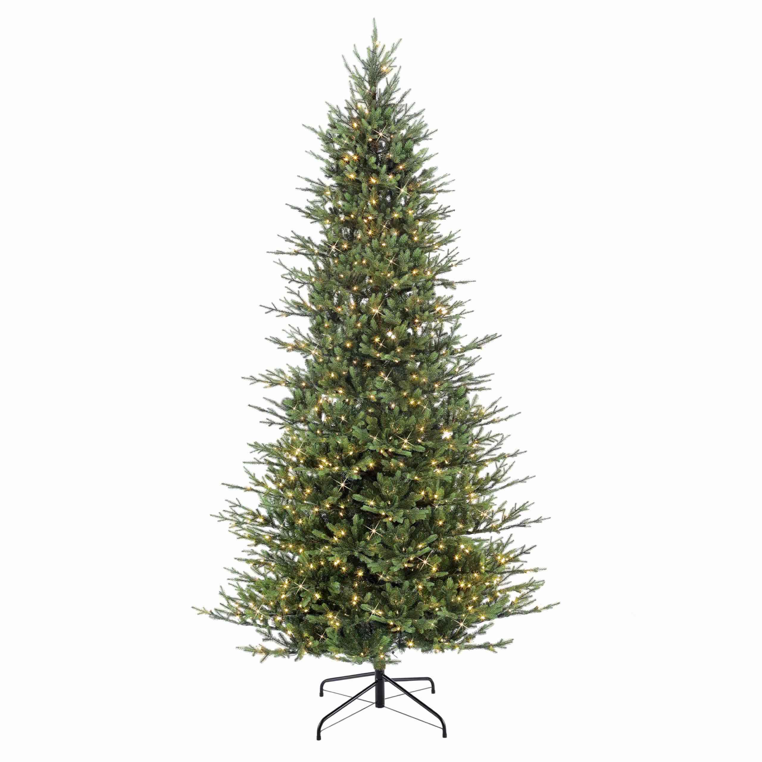 Puleo International Balsam Fir 9 ft. Pre-Lit Slim Artificial Christmas Tree