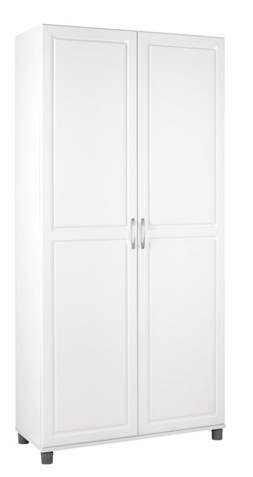 Systembuild Evolution Kendall 36  Utility Garage Storage Cabinet  White