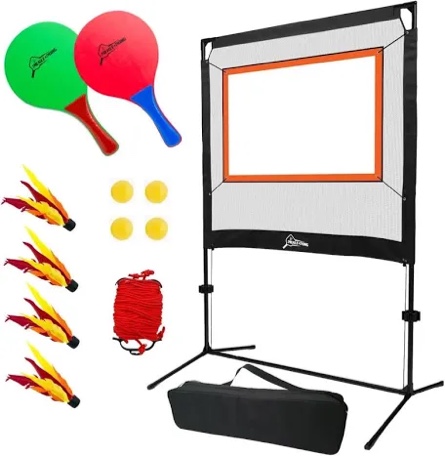 Pickle Pong - Similar to Pickleball, Badminton and Tennis - Play Outdoors and Indoors