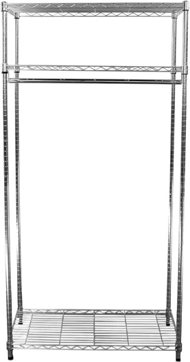 MonsterRAX Storage Solutions MonsterRax Clothing Rack - Garment Storage, Wardrobe Clothes Organizer, Steel Racks, Shoes and Adjustable Racks for Hanging 18? x 36? 72''